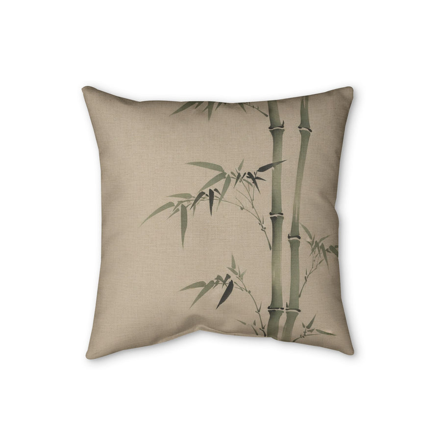 Bamboo Cushion, Natural Linen