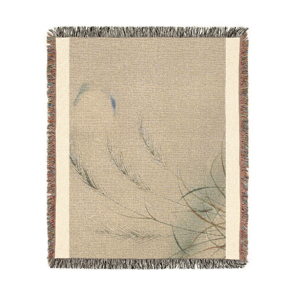 Susuki & Moon Woven Throw, Natural Linen
