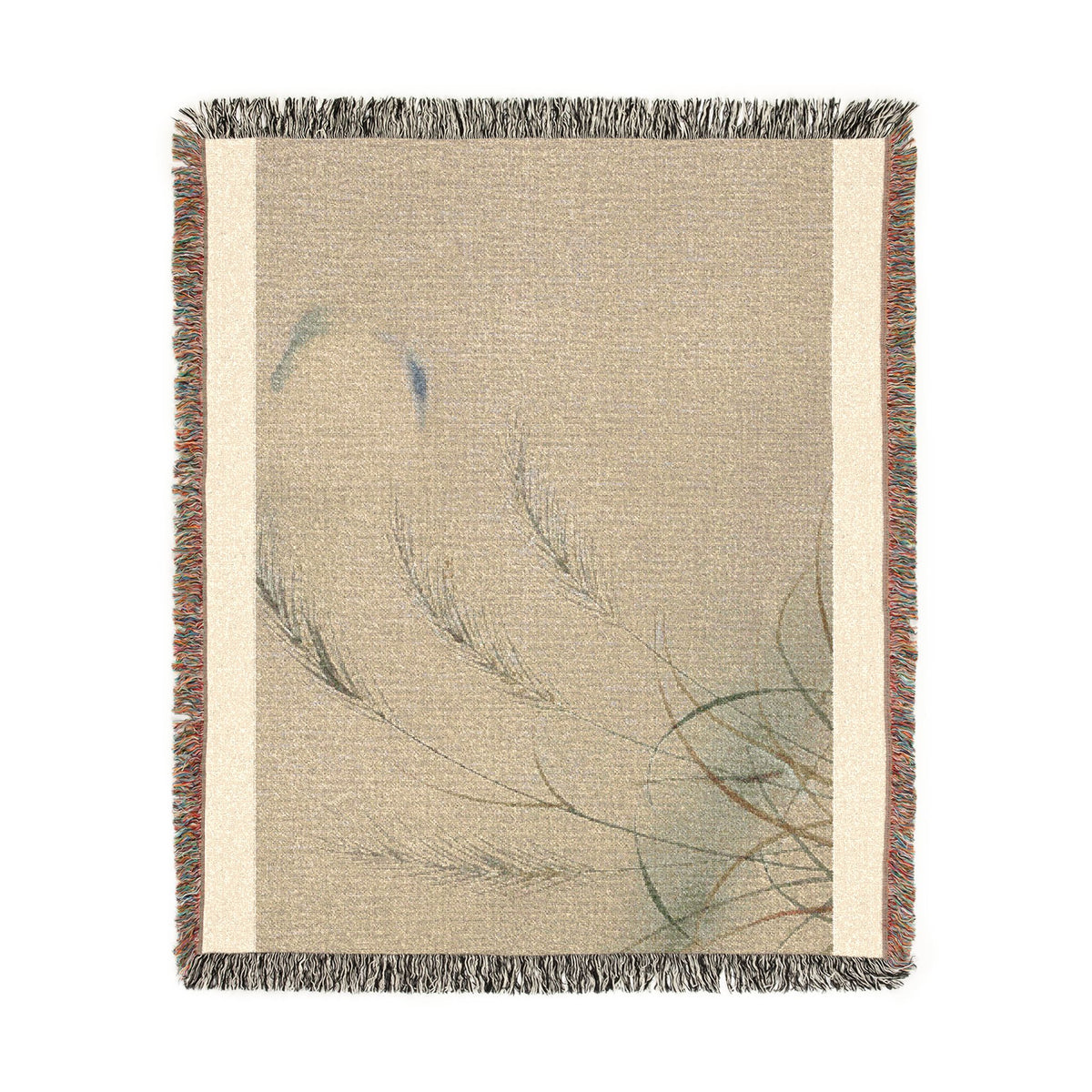 Susuki & Moon Woven Throw, Natural Linen