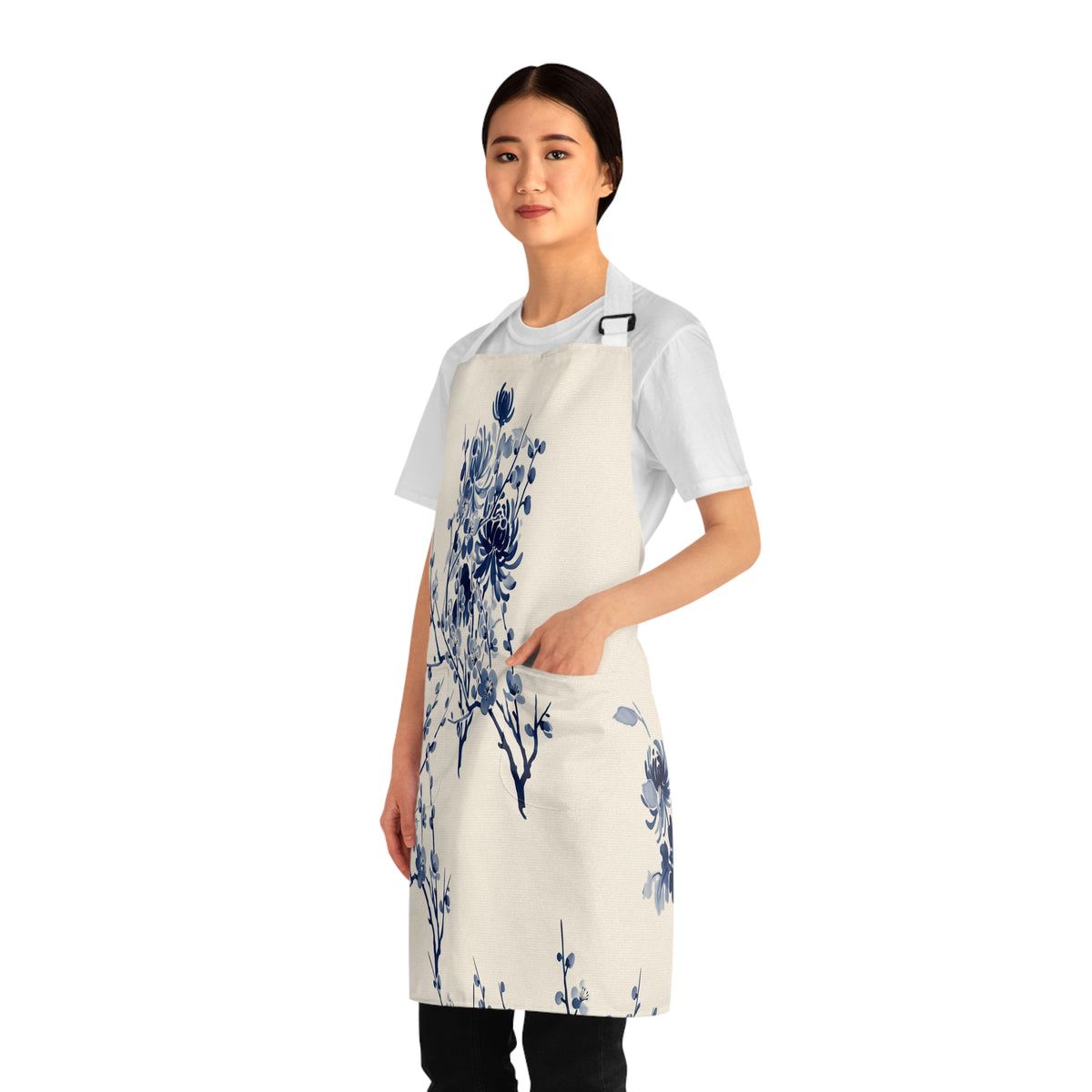 Indigo Bloom Apron