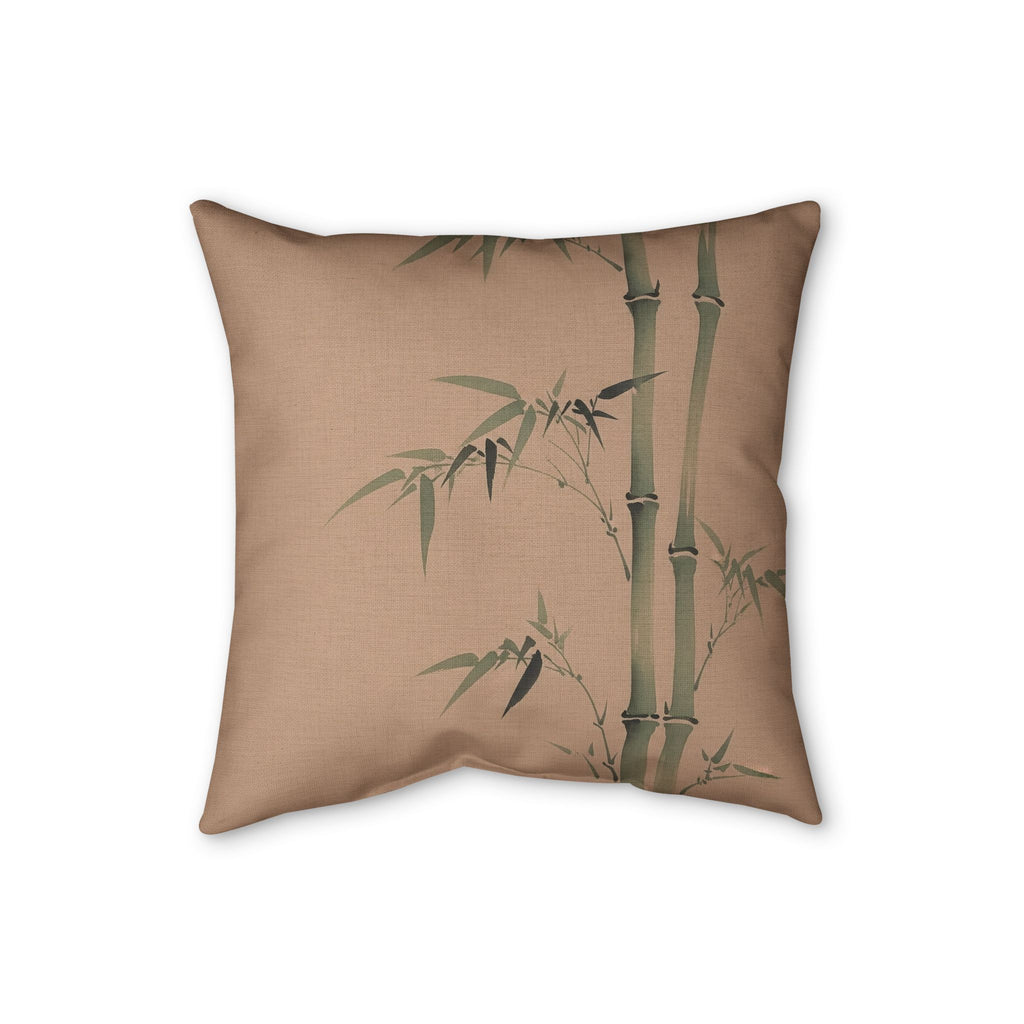 Bamboo Cushion, Warm Clay