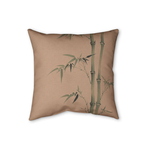 Bamboo Cushion, Warm Clay