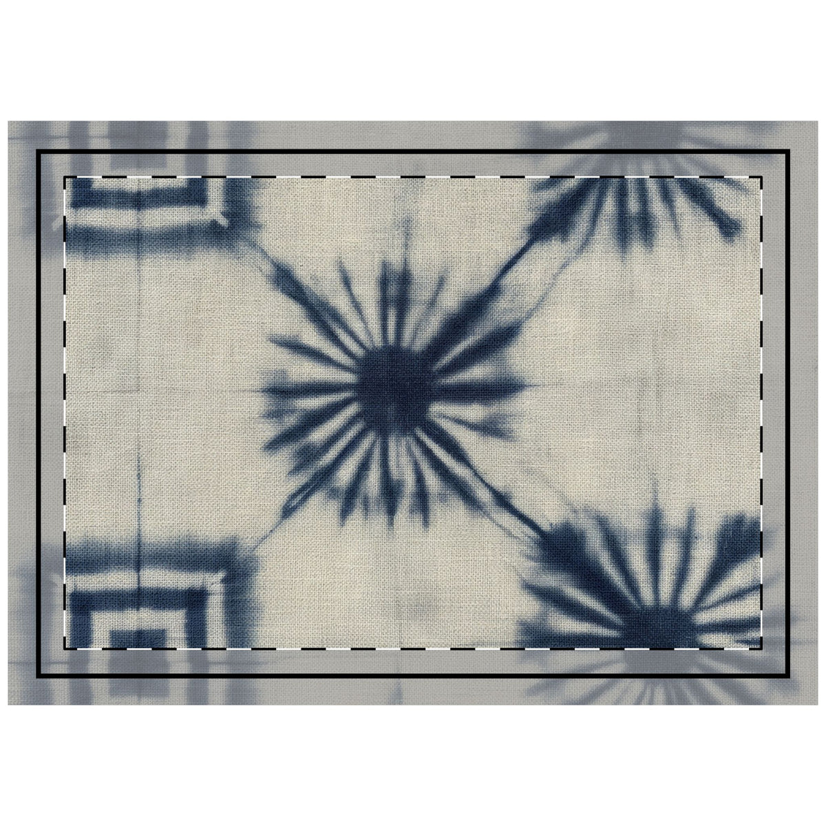 Shibori Indigo Lumbar & Euro Cushion