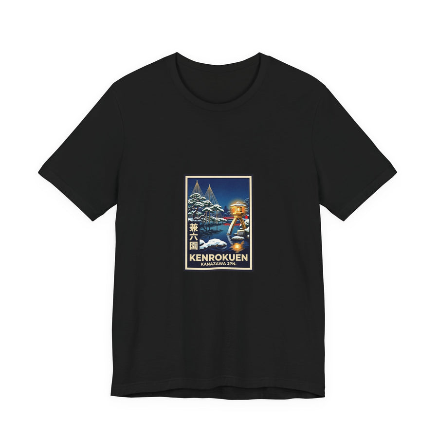 Kenrokuen Tee — Vintage Japanese Travel Poster Graphic T-Shirt | Calm & Oak