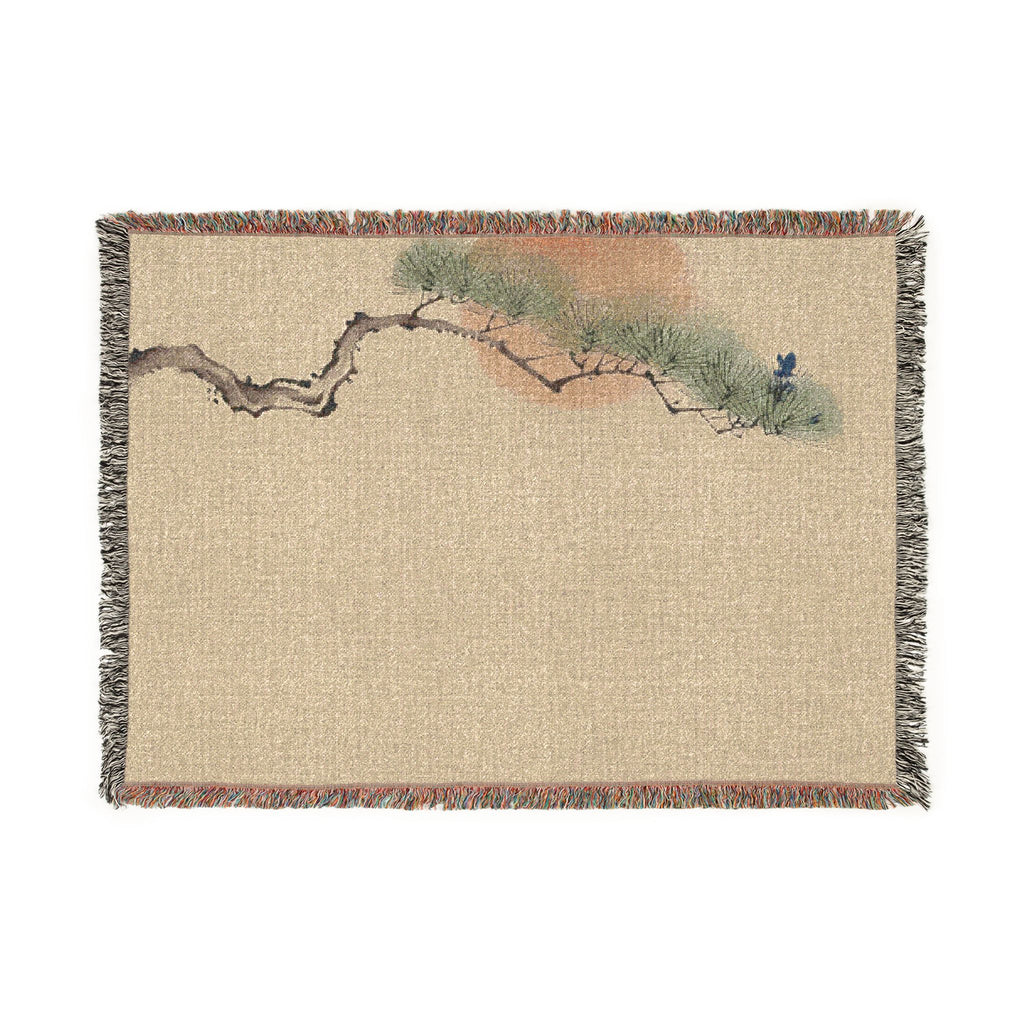 Pine & Sun Woven Throw, Natural Linen