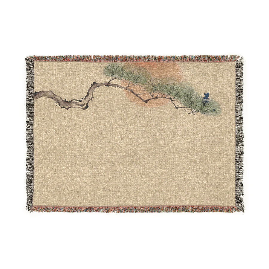 Pine & Sun Woven Throw, Natural Linen
