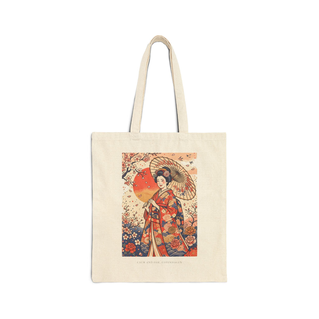 Geisha & Parasol — Canvas Tote