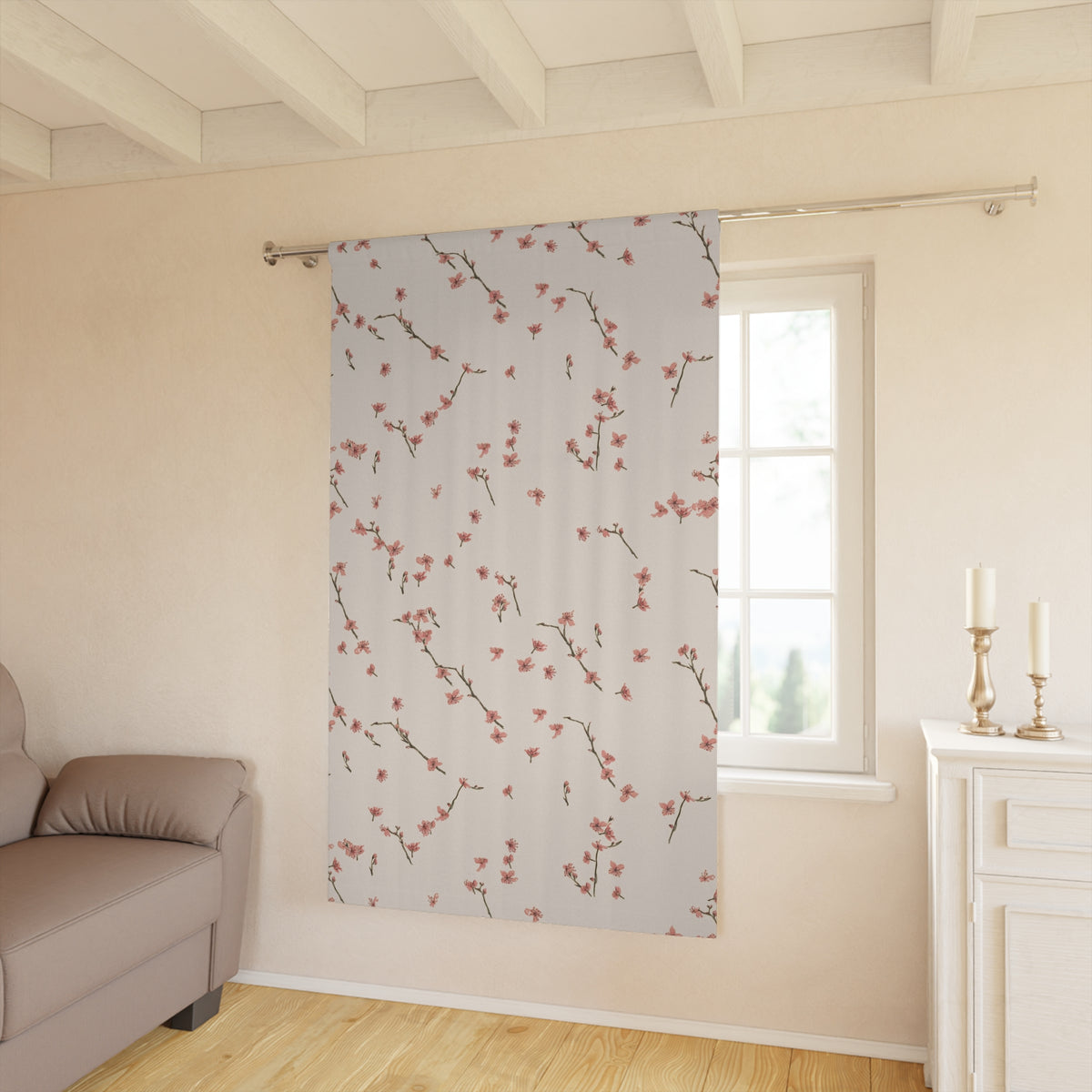 Sakura Blackout Curtain Panel