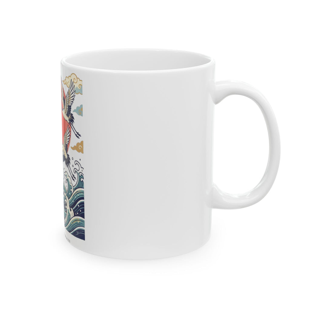 Red-Crowned Cranes — Mug