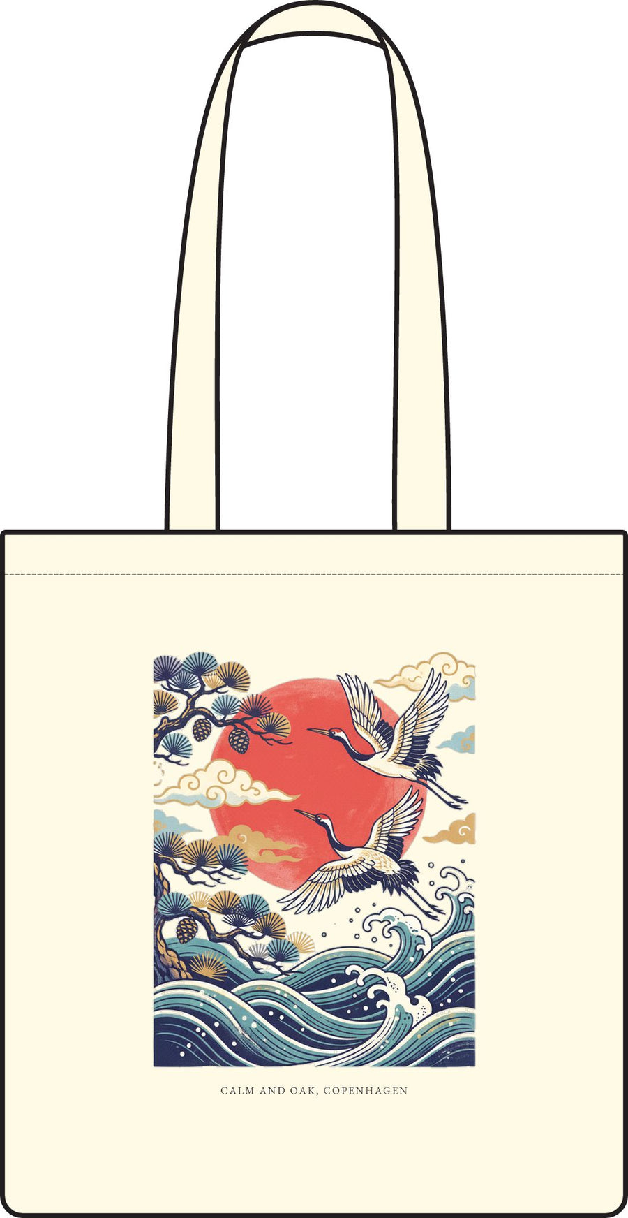 Red-Crowned Cranes — Parcel Tote