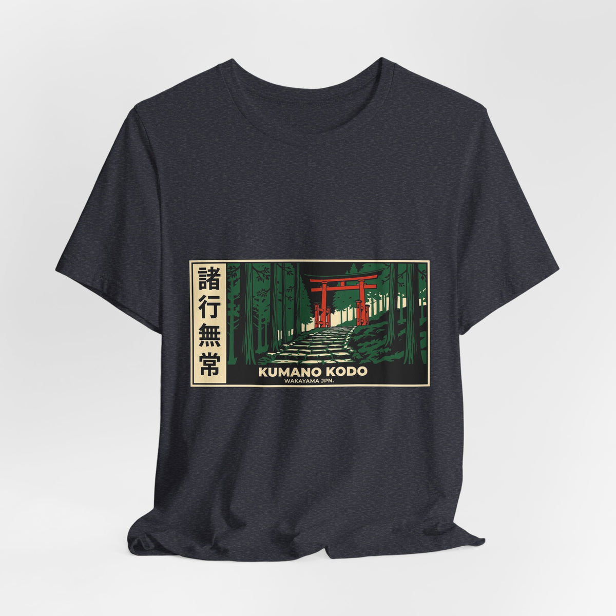 Kumano Kodo Tee — Vintage Japanese Travel Poster Graphic T-Shirt | Calm & Oak
