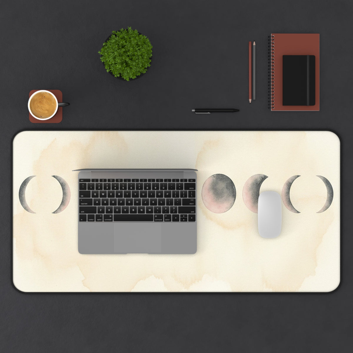 Moon Phases Desk Mat