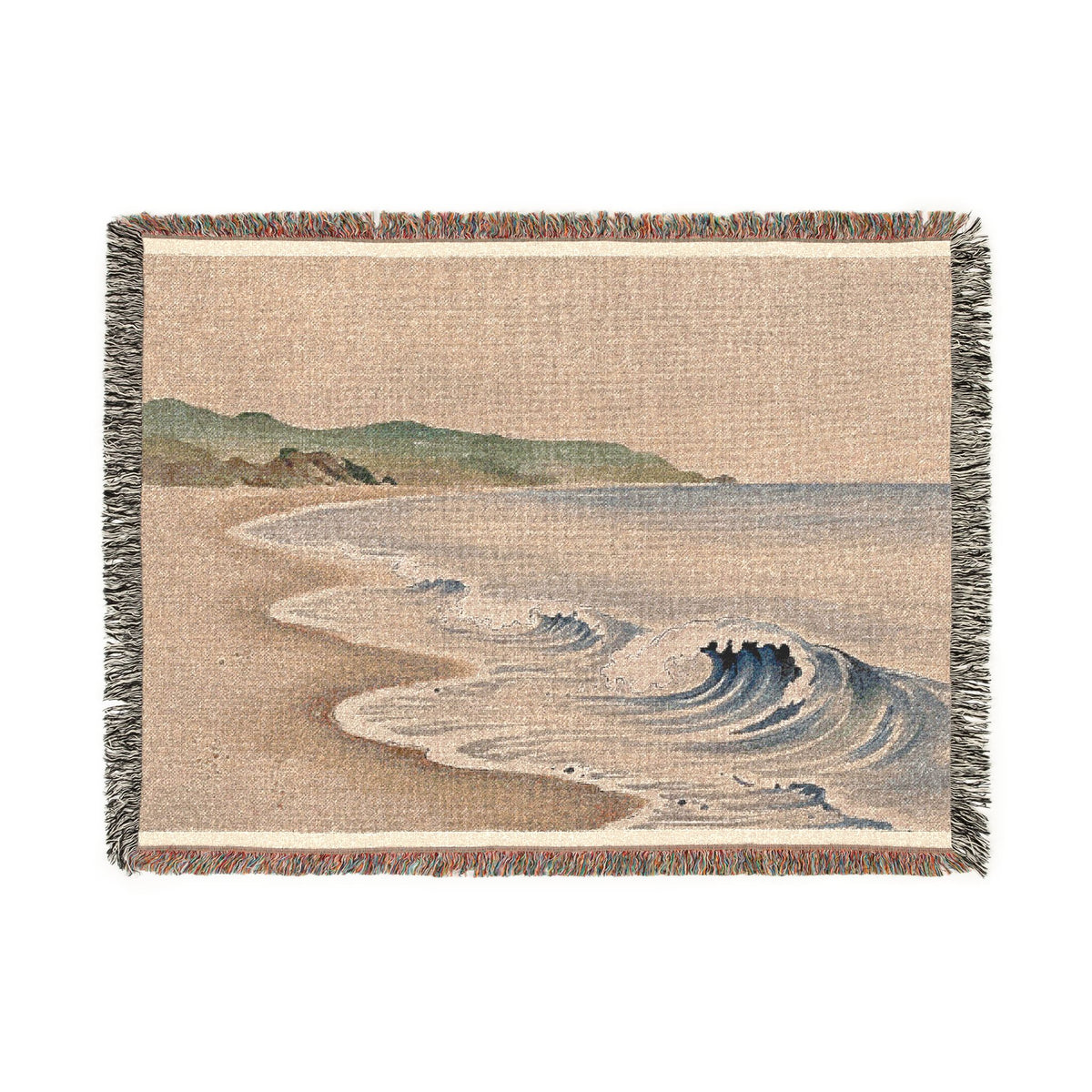 Quiet Shore Woven Throw, Warm Clay