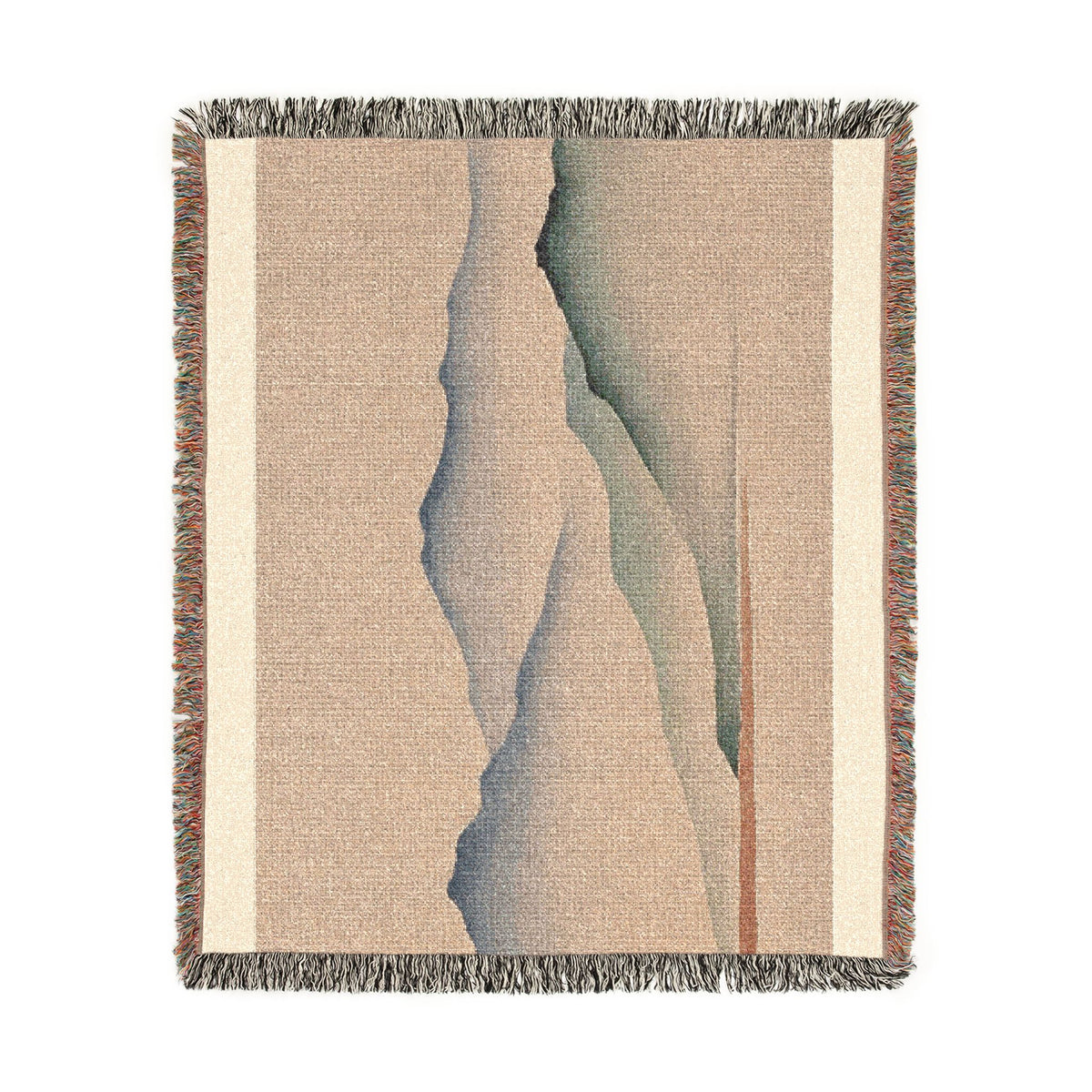 Misty Mountains Woven Throw, Warm Clay