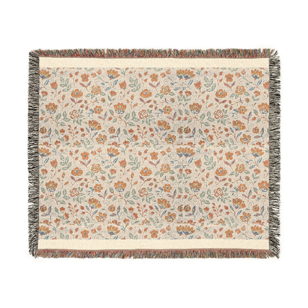 Nordic Folk Woven Throw