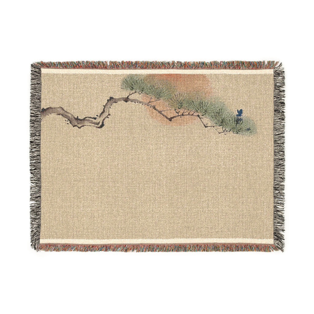 Pine & Sun Woven Throw, Natural Linen