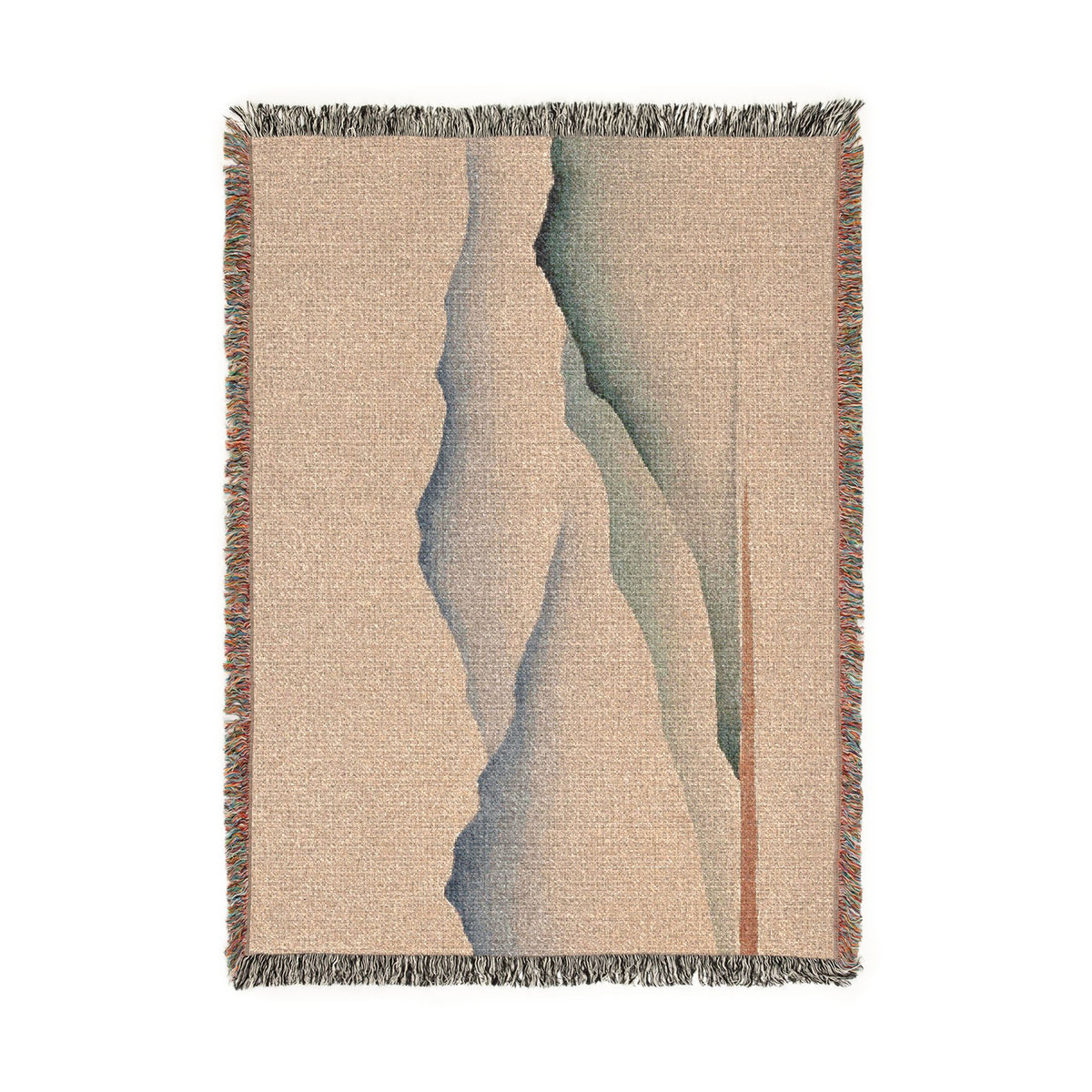 Misty Mountains Woven Throw, Warm Clay