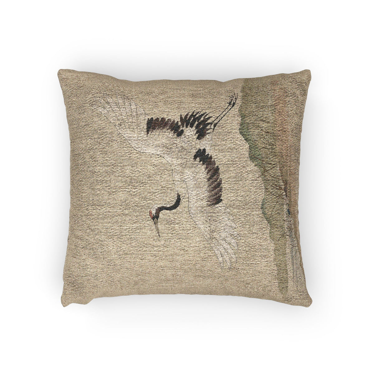 Crane Woven Cushion, Natural Linen