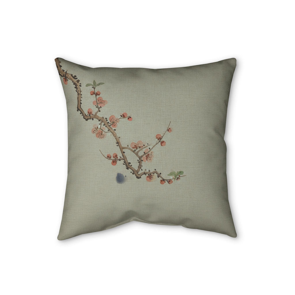 Plum Blossom Cushion, Soft Sage