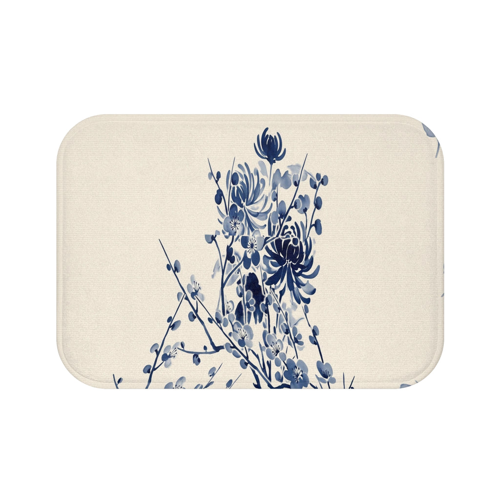 Indigo Bloom Bath Mat