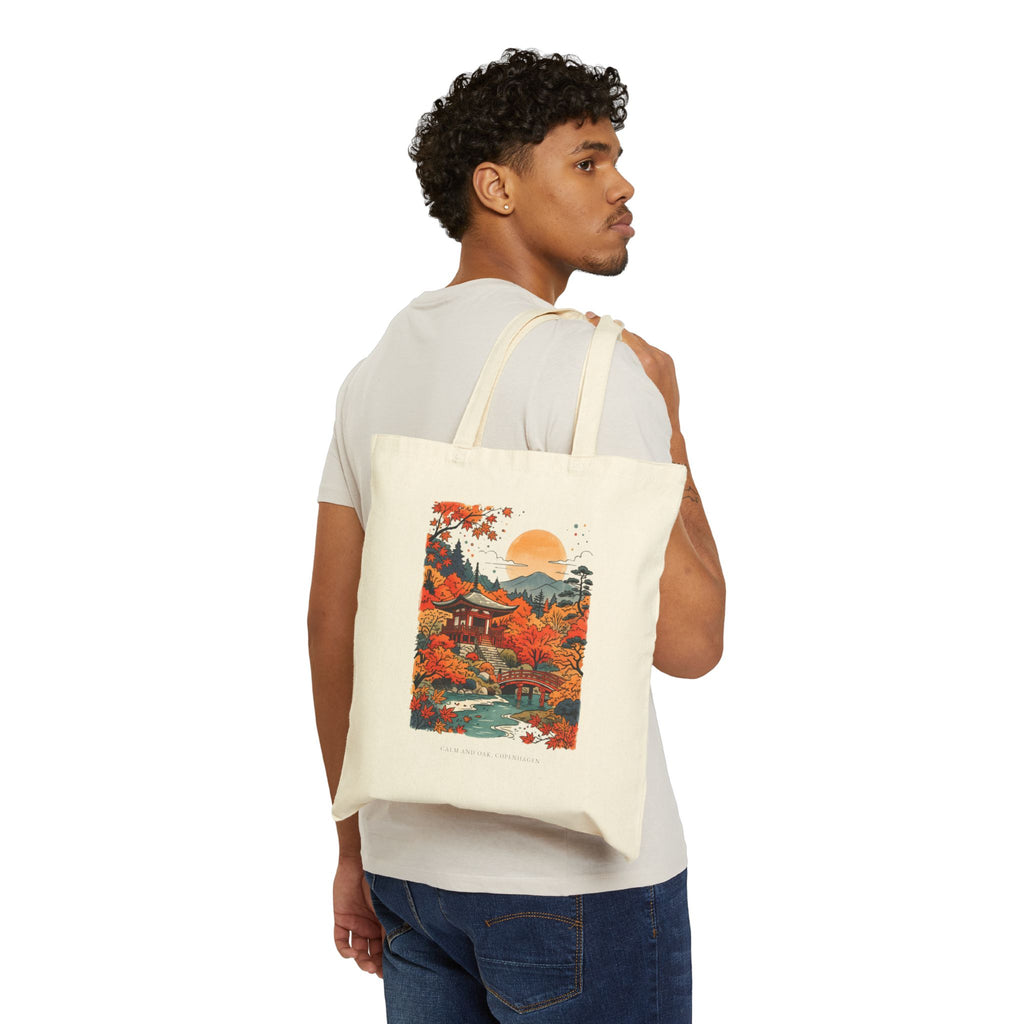 Autumn Temple — Canvas Tote