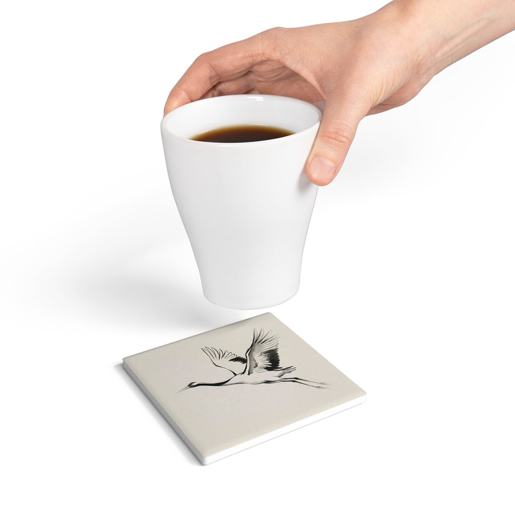 The Crane Ceramic Coaster