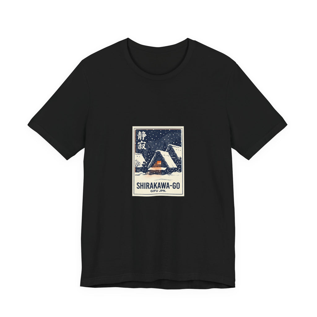 Shirakawa-go Tee — Vintage Japanese Travel Poster Graphic T-Shirt | Calm & Oak