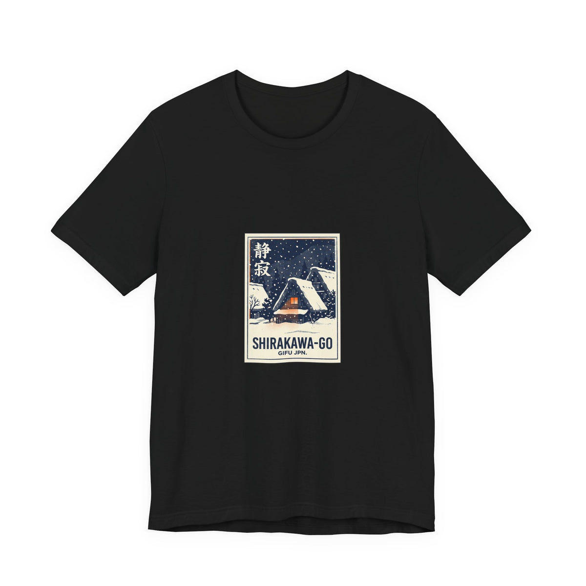 Shirakawa-go Tee — Vintage Japanese Travel Poster Graphic T-Shirt | Calm & Oak