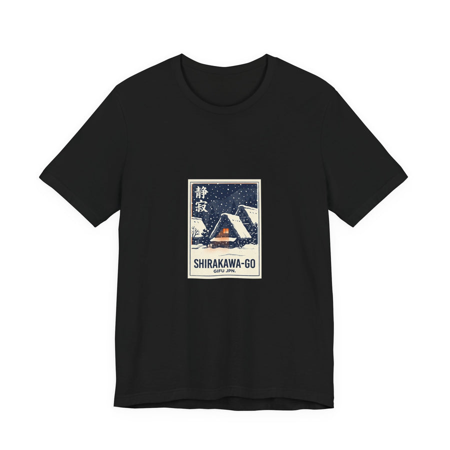 Shirakawa-go Tee — Vintage Japanese Travel Poster Graphic T-Shirt | Calm & Oak