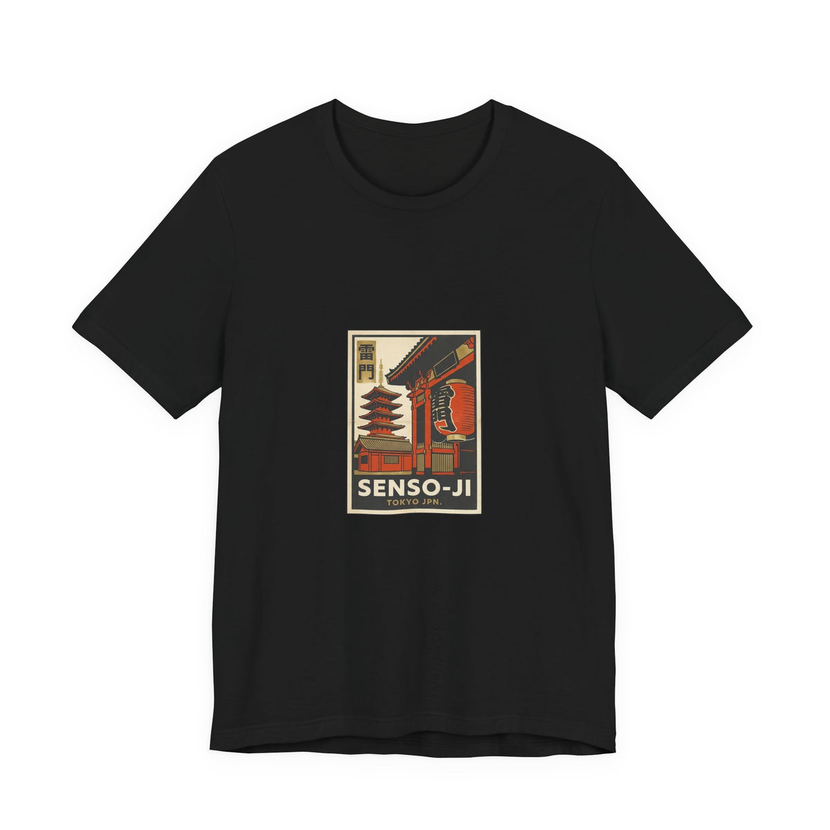 Senso-ji Tee — Vintage Japanese Travel Poster Graphic T-Shirt | Calm & Oak