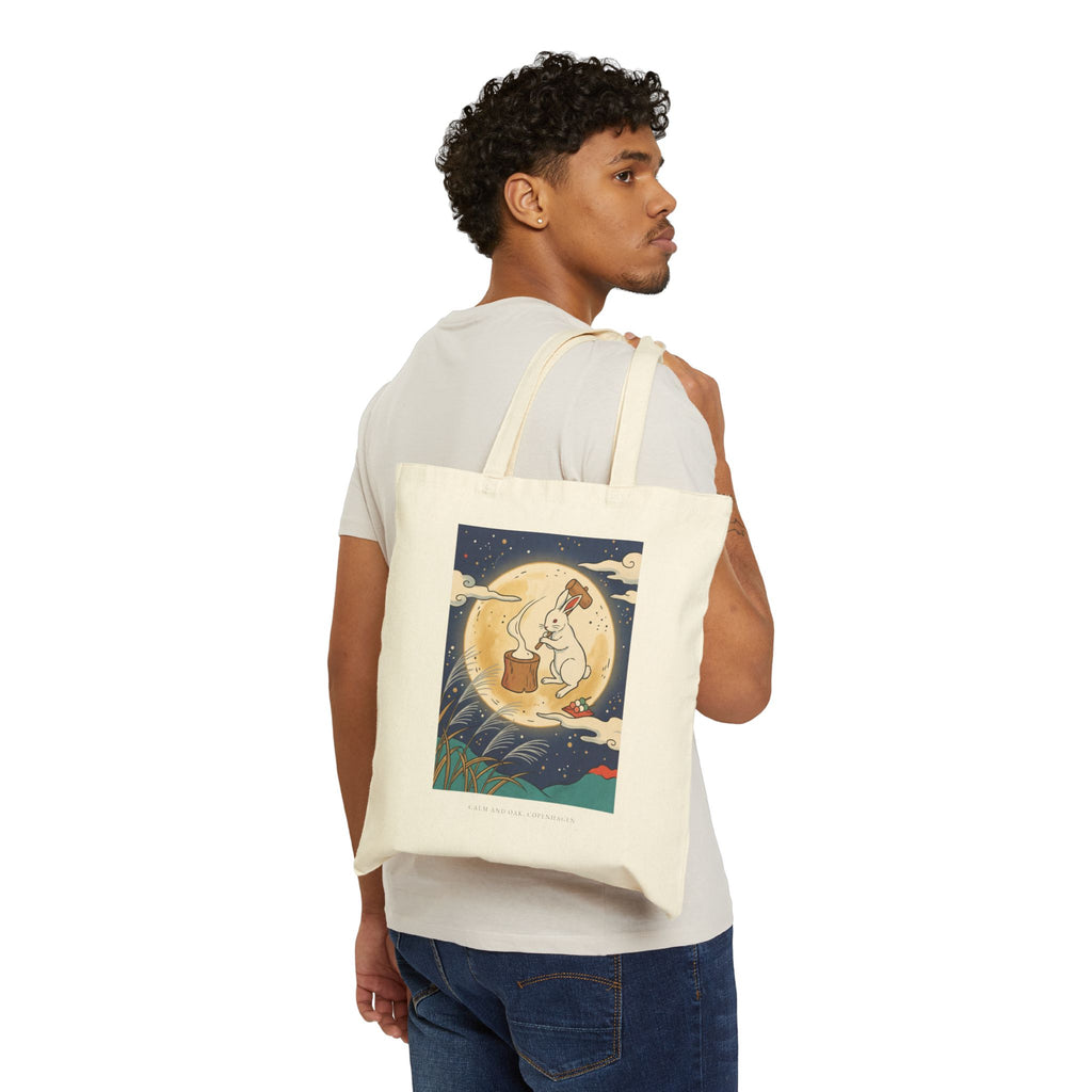Moon Rabbit — Canvas Tote