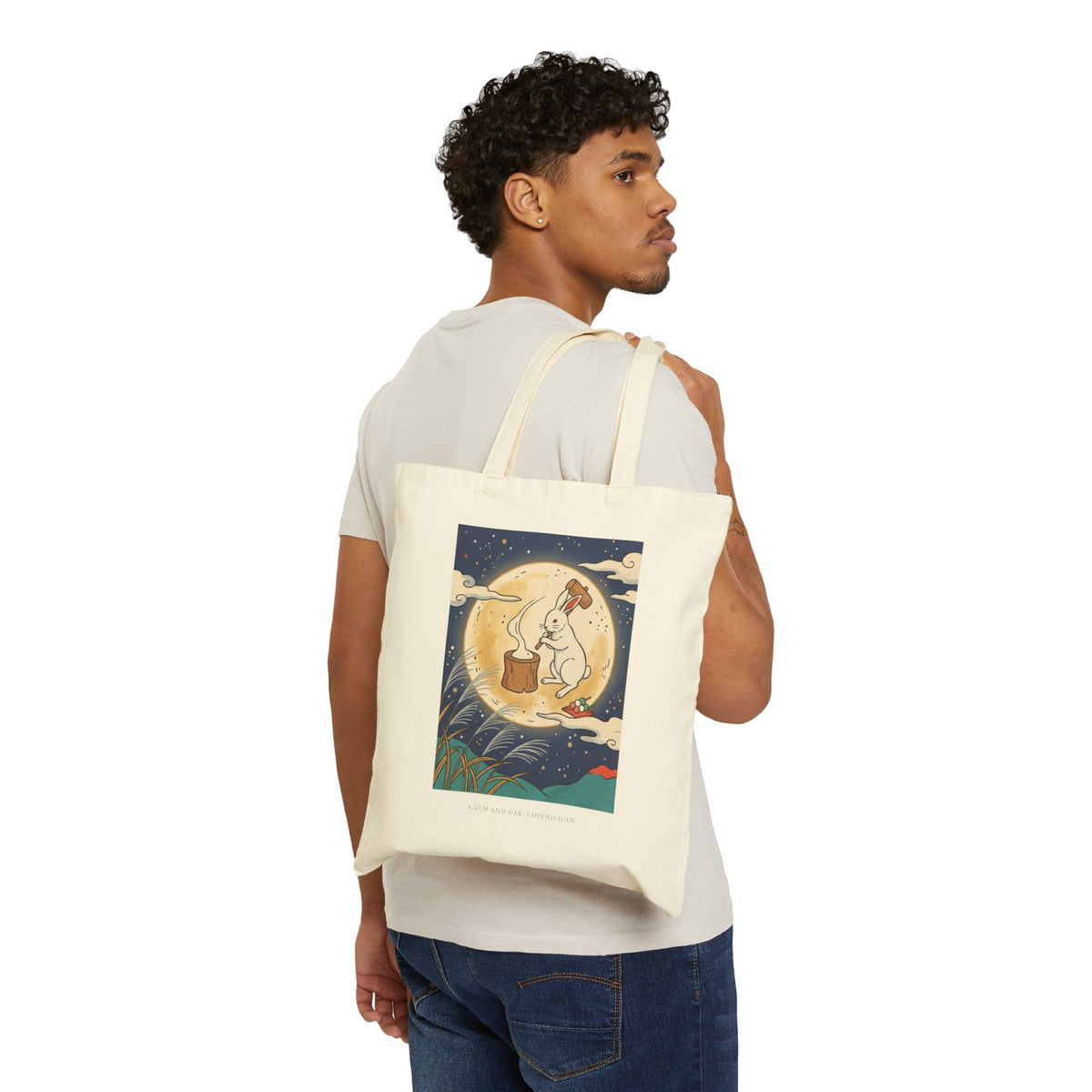 Moon Rabbit — Canvas Tote