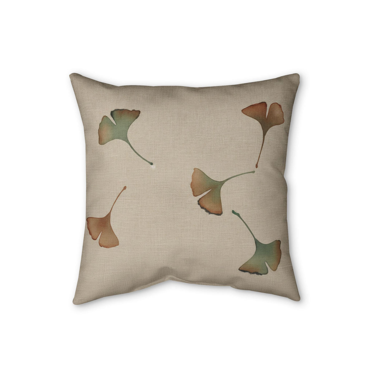 Ginkgo Cushion, Natural Linen