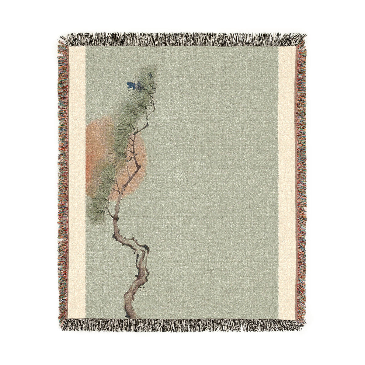 Pine & Sun Woven Throw, Soft Sage