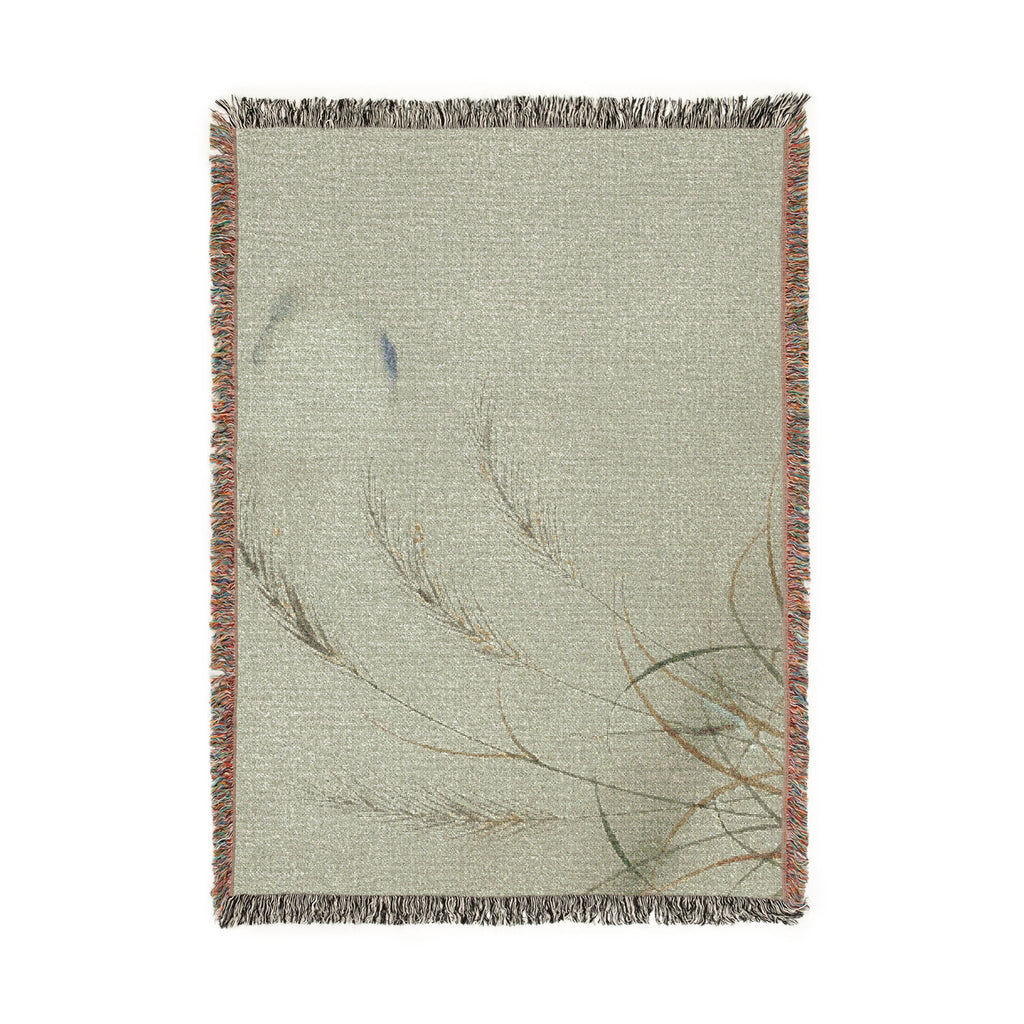 Susuki & Moon Woven Throw, Soft Sage