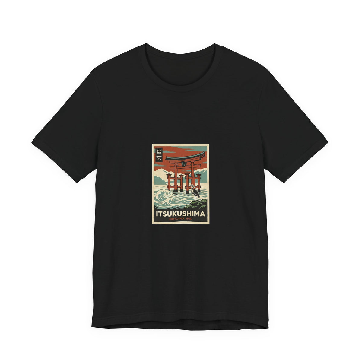Itsukushima Tee — Vintage Japanese Travel Poster Graphic T-Shirt | Calm & Oak
