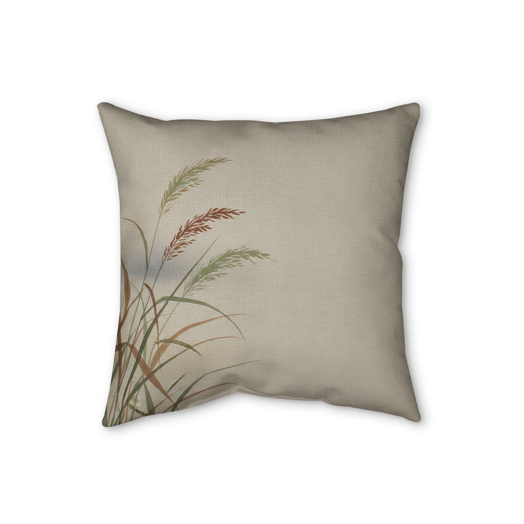 Wild Grasses Cushion, Natural Linen