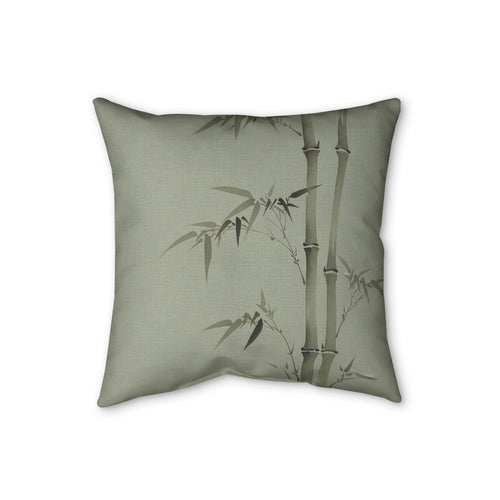 Bamboo Cushion, Soft Sage