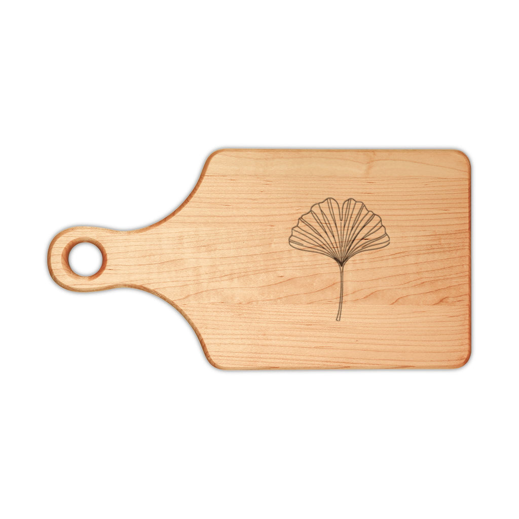 Ginkgo Engraved Wooden Board — engraved hardwood board by Calm & Oak