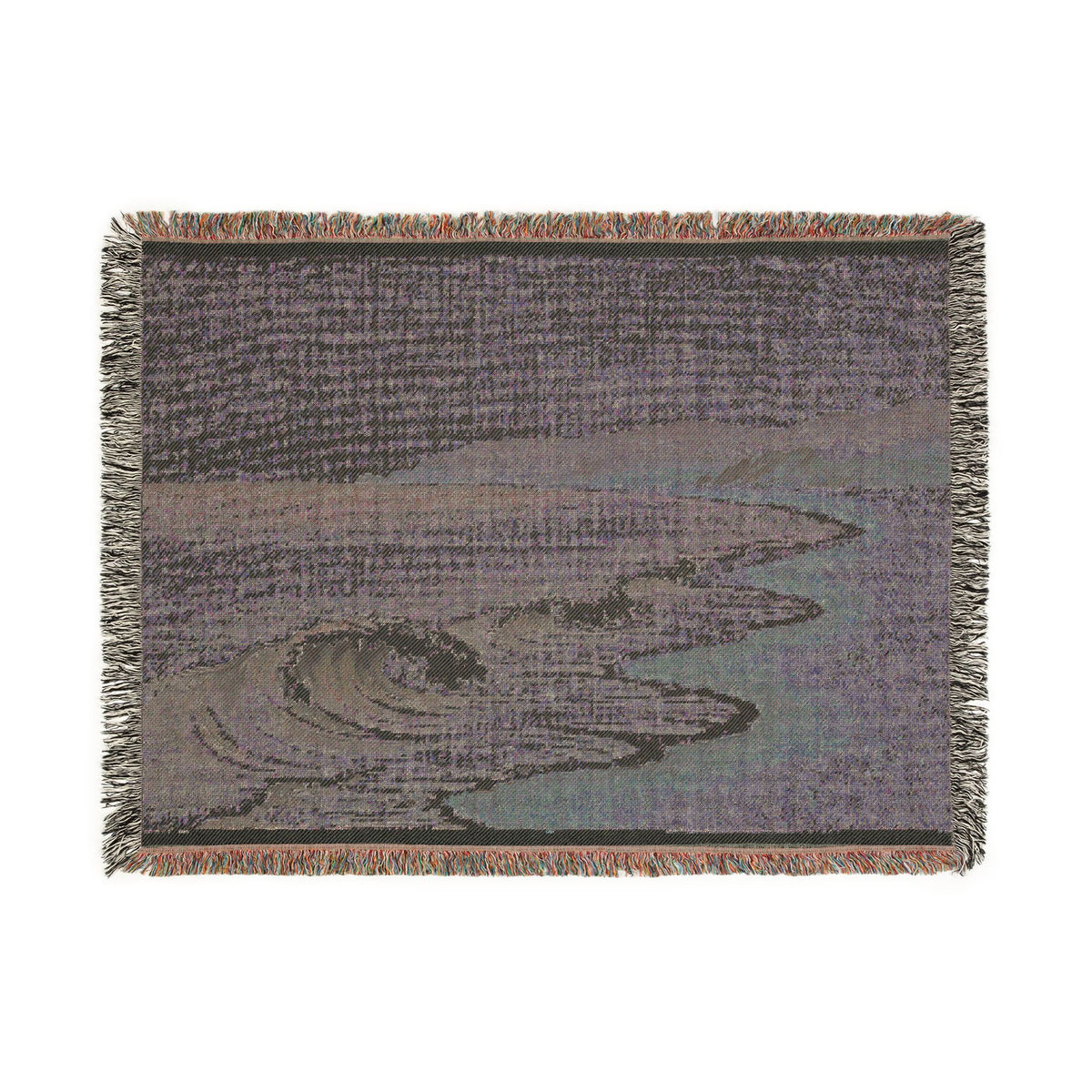 Quiet Shore Woven Throw, Soft Sage