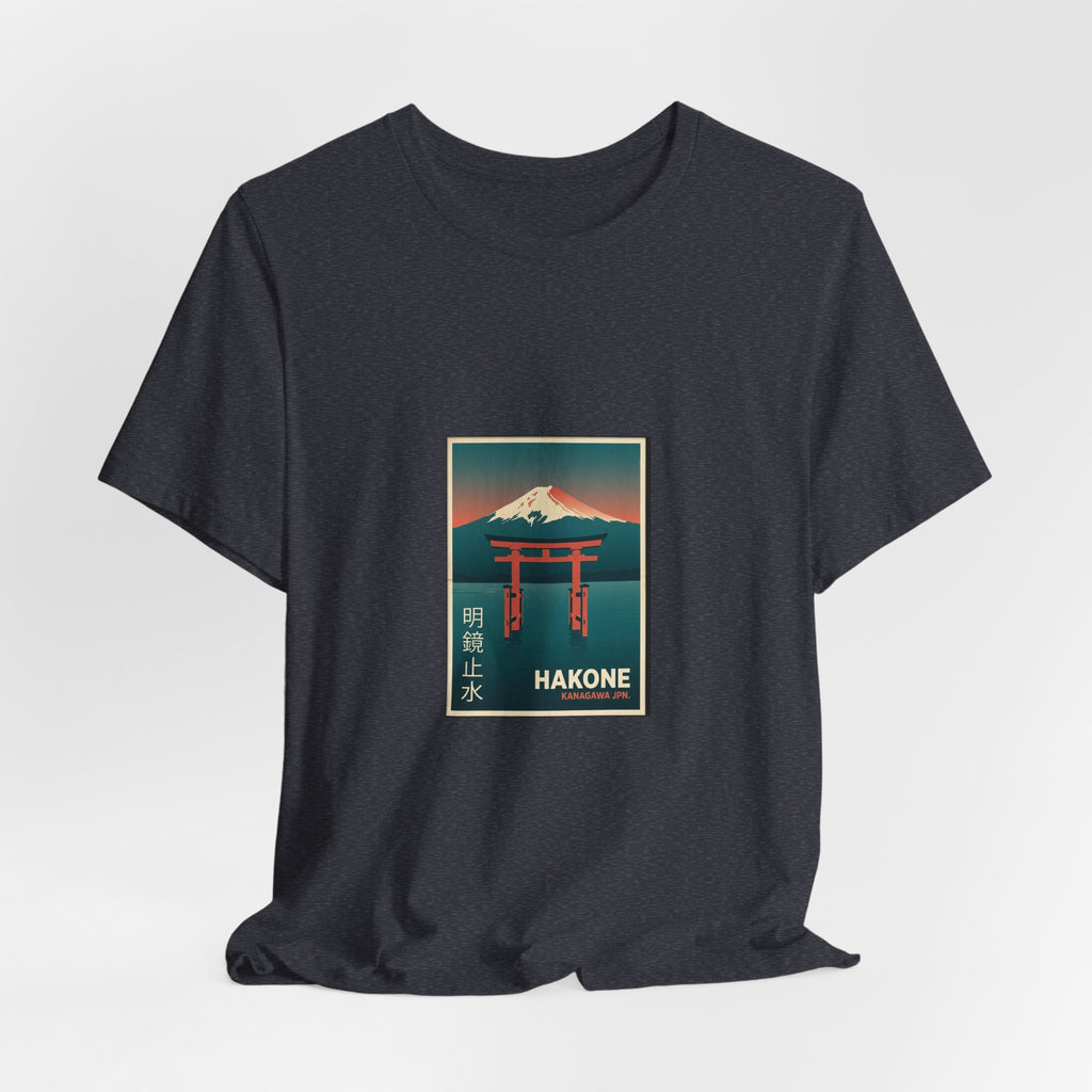 Hakone Tee — Vintage Japanese Travel Poster Graphic T-Shirt | Calm & Oak