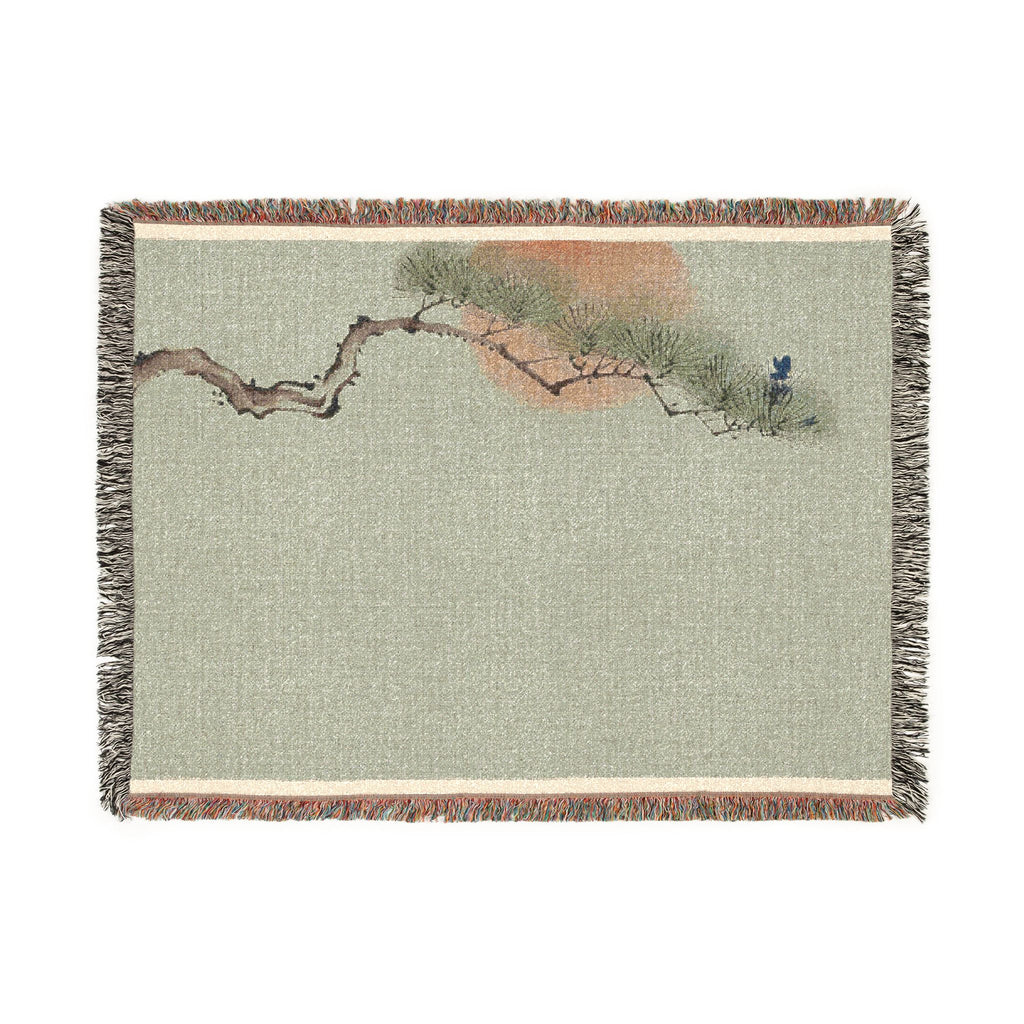 Pine & Sun Woven Throw, Soft Sage