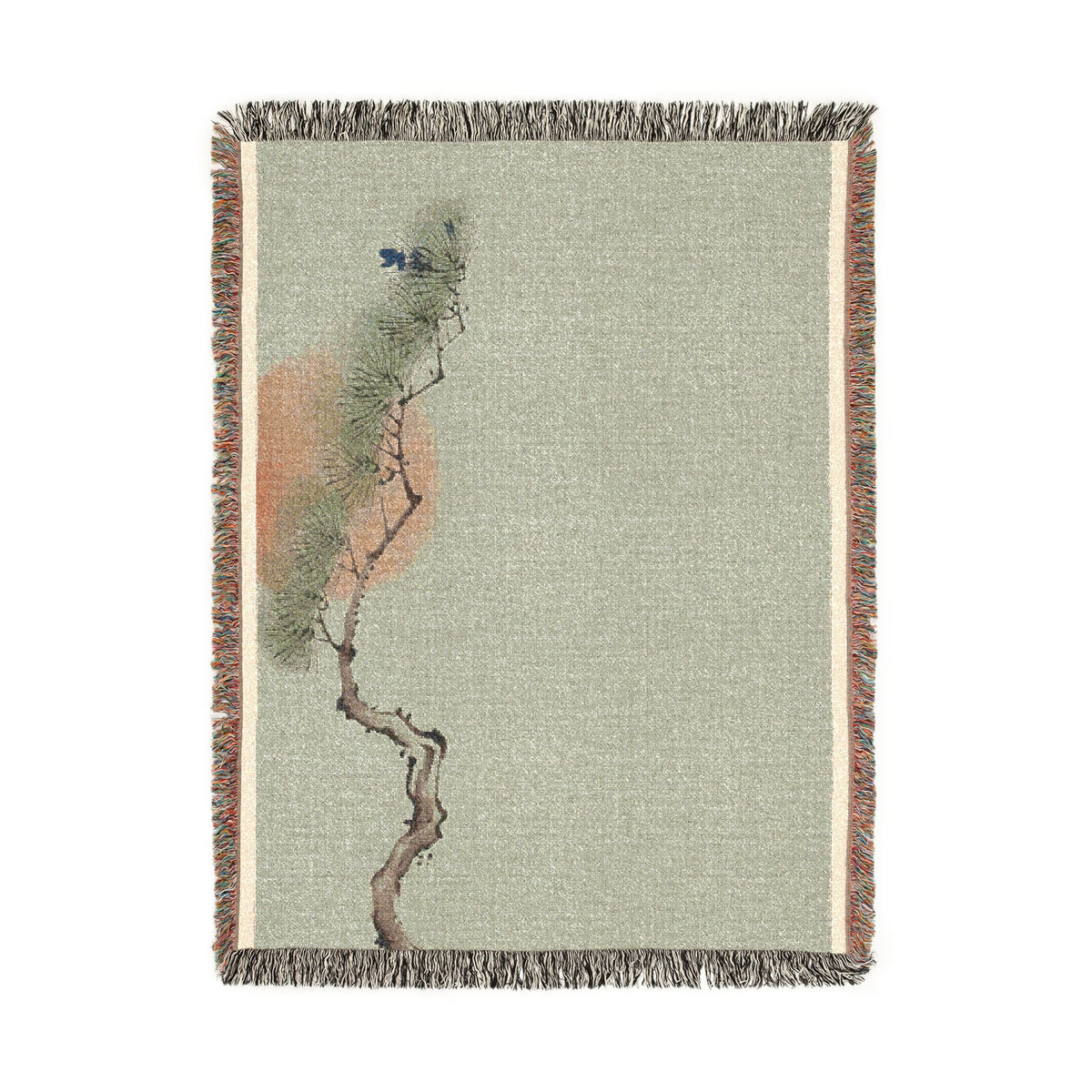 Pine & Sun Woven Throw, Soft Sage