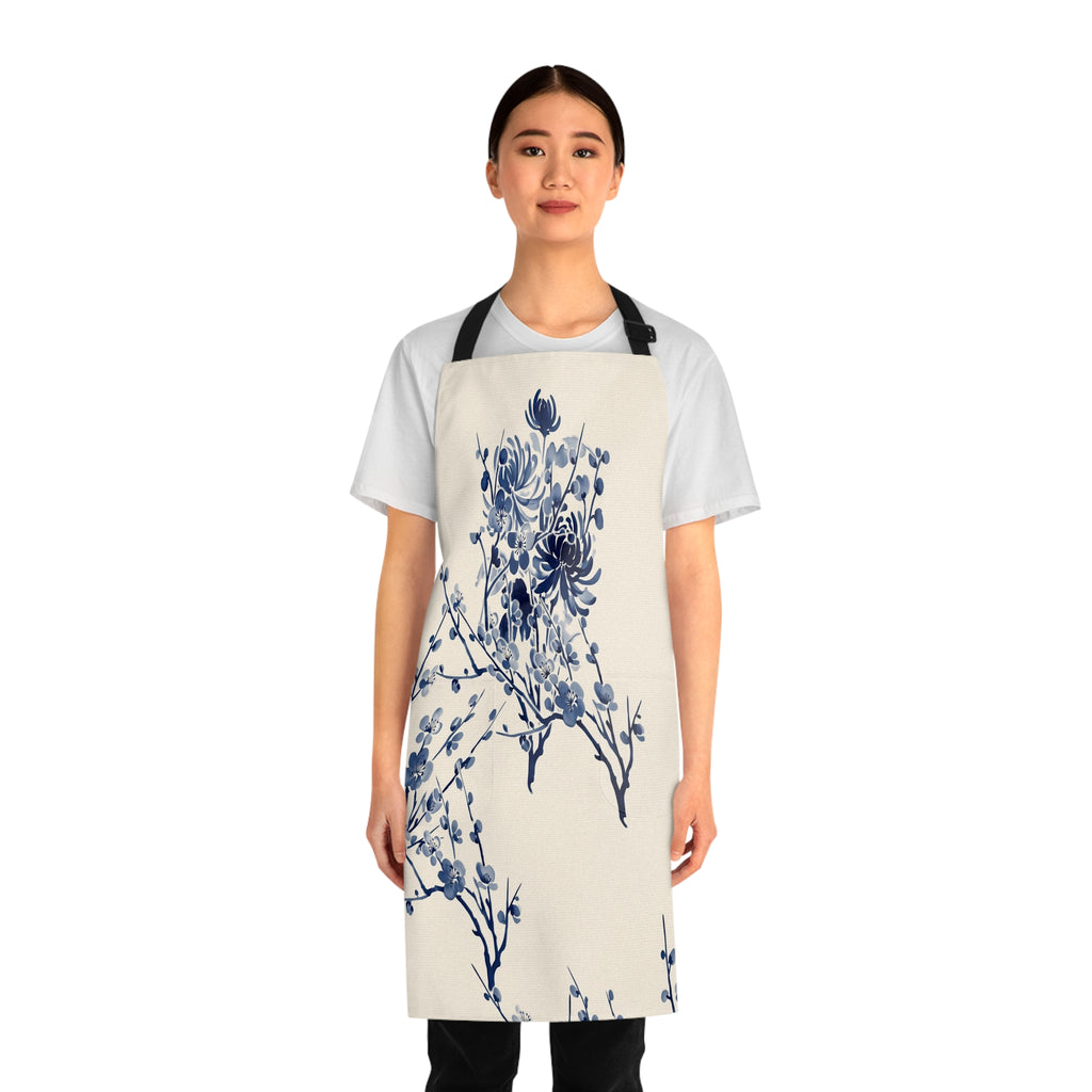 Indigo Bloom Apron