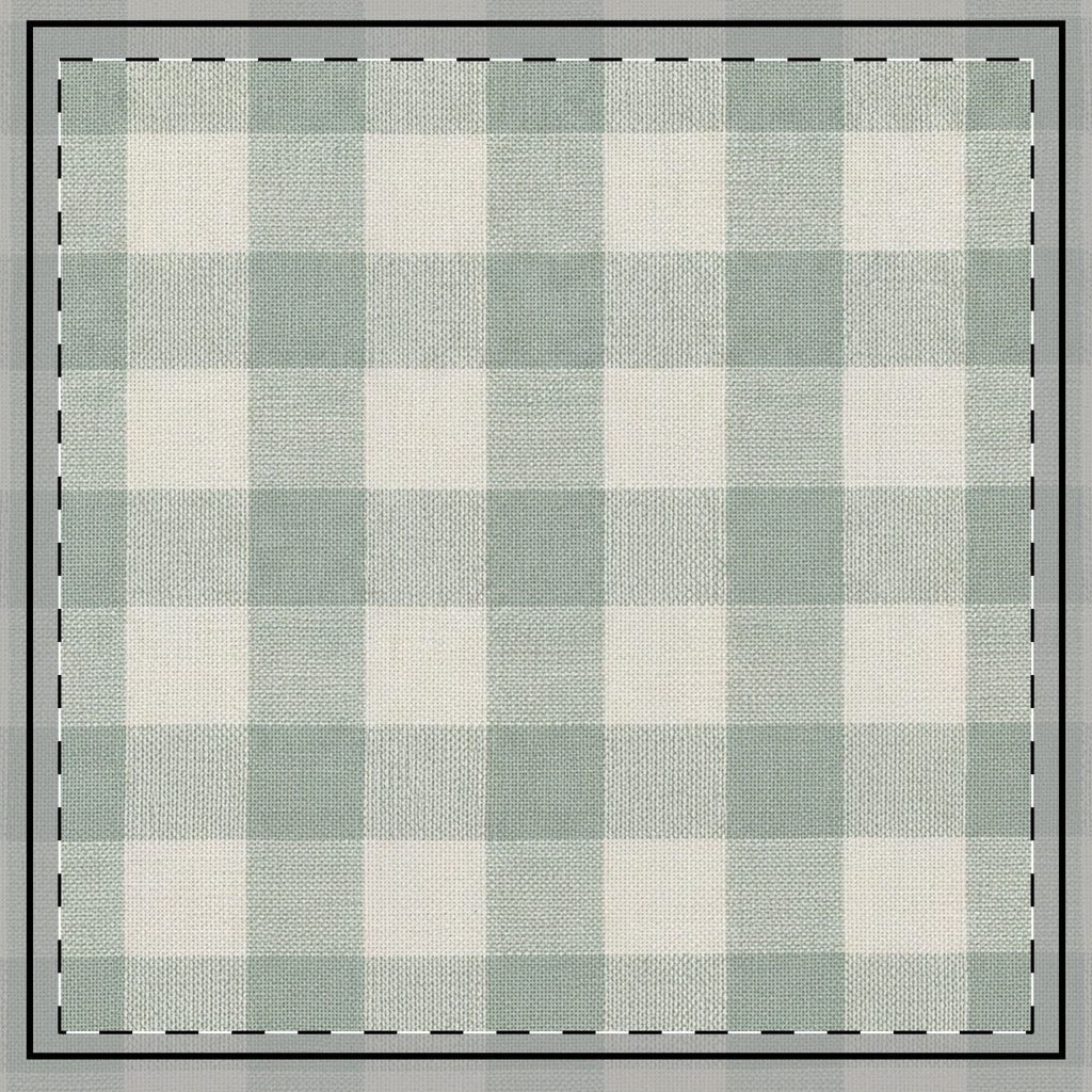 Organic Check Lumbar & Euro Cushion