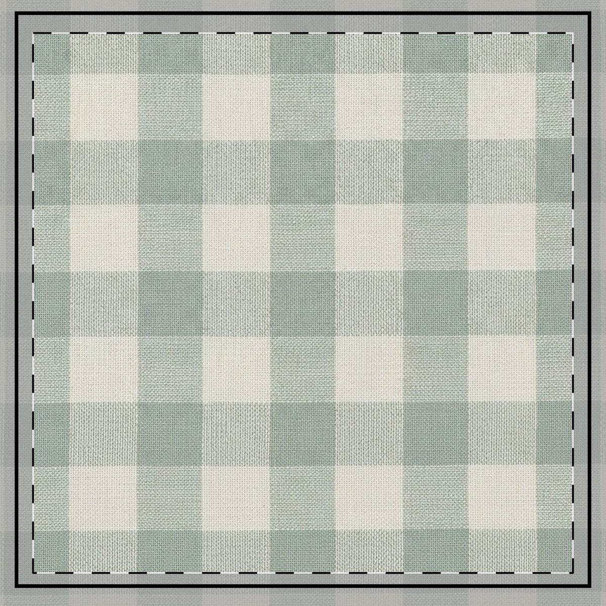 Organic Check Lumbar & Euro Cushion