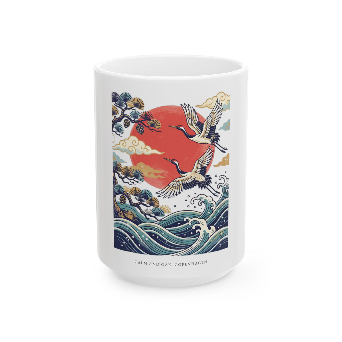 Red-Crowned Cranes — Mug