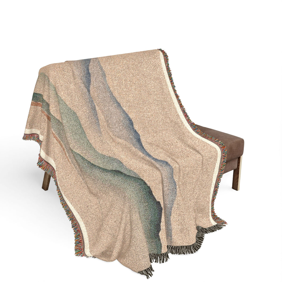 Misty Mountains Woven Throw, Warm Clay