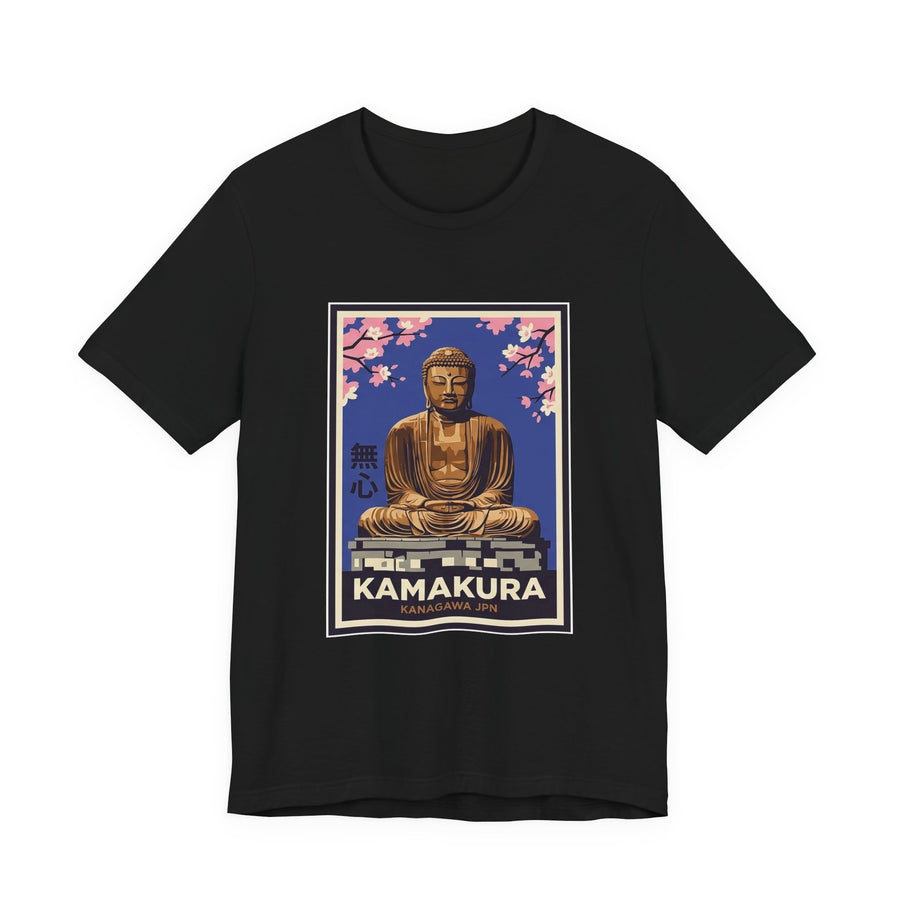 Kamakura Tee — Vintage Japanese Travel Poster Graphic T-Shirt | Calm & Oak — Japandi Tee by Calm & Oak