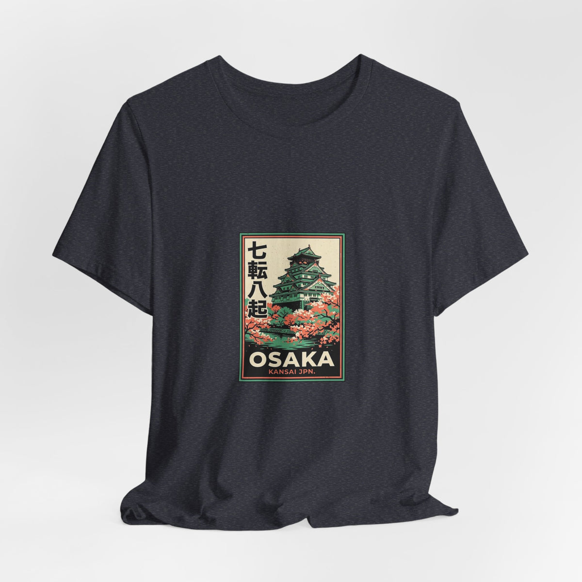 Osaka Tee — Vintage Japanese Travel Poster Graphic T-Shirt | Calm & Oak
